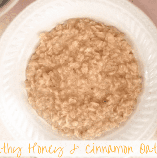 healthy honey cinnamon oatmeal recipe